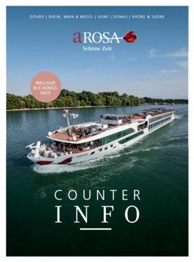 Die überarbeitete Counter-Info biete viele nützliche Tipps rund um die Buchung der A-ROSA Reisen sowie der Zusatzleistungen. Foto: A-ROSA Flussschiff GmbH