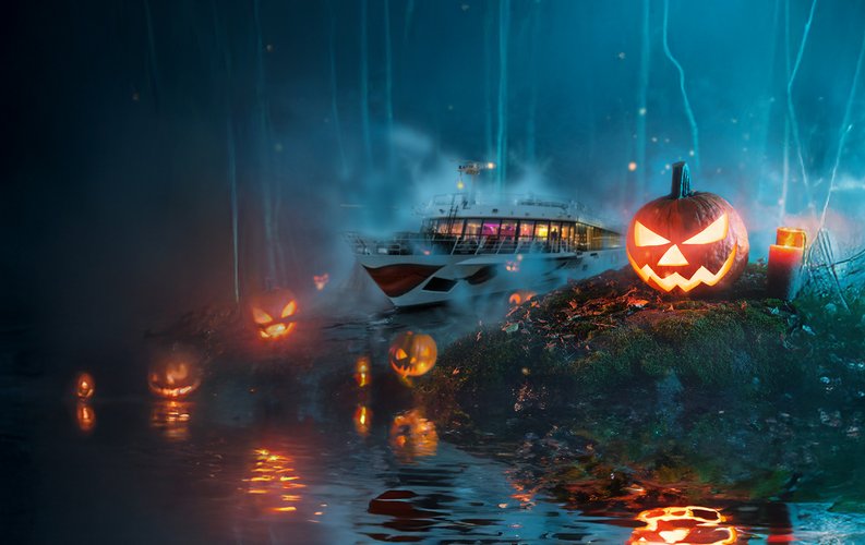 Mit dem A-ROSA Halloween-Special bis zu 1000 Euro pro Kabine in 2026 sparen. Foto: A-ROSA Flussschiff GmbH